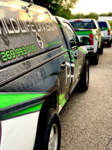 A fleet of Pest Pros vehicles ready to serve your friends and neighbors.